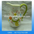 Ceramic milk jug w/easter rabbit design